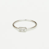 ANILLO SLIM CUADRADITO CUBIC ZIRCONIA SILVER