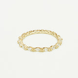 ANILLO SLIM TEXTURA OJITOS GOLD