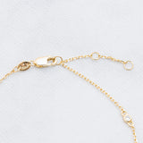 PULSERA CORAZON CALADO GOLD