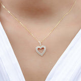 COLLAR CORAZÓN DOBLE GOLD