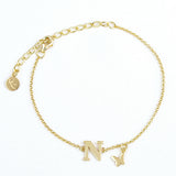 PULSERA LETTER MARIPOSA
