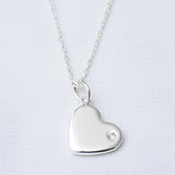 COLLAR CORAZÓN SHINE SILVER