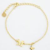 PULSERA LETTER MARIPOSA