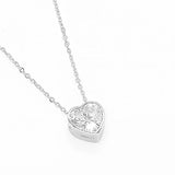 COLLAR STUD CORAZON SILVER