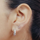PIERCING ESTRELLITAS 4MM SILVER