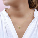 COLLAR CORAZÓN GLOBO GOLD