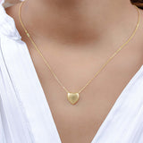 COLLAR CORAZÓN GLOBO GOLD