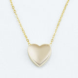 COLLAR CORAZÓN GLOBO GOLD