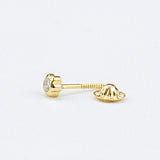 ARETE FLORECITA 2MM ORO 18K