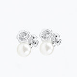 ARETE CIRCLE SHINE SILVER 4 MM PEARL