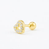 PIERCING CORAZON CALADO 5MM GOLD