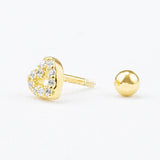 PIERCING CORAZON CALADO 5MM GOLD