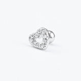 PIERCING CORAZON CALADO 5MM SILVER