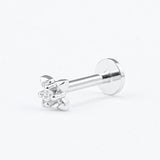PIERCING PUNTO DE LUZ 4MM SILVER