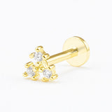 PIERCING ESTRELLITAS 4MM GOLD