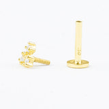 PIERCING ESTRELLITAS 4MM GOLD