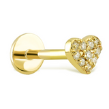 PIERCING CORAZÓN STAR ORO 18K