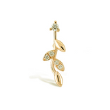 PIERCING HOJITAS ORO 18K