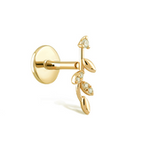 PIERCING HOJITAS ORO 18K