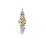 PIERCING PETALO ORO 18K
