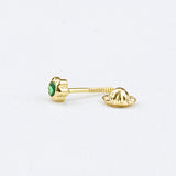 ARETE FLORECITA 2MM ORO 18K