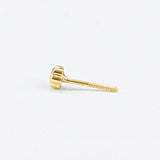 ARETE FLORECITA 2MM ORO 18K