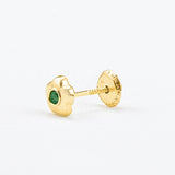 ARETE FLORECITA 5MM ORO 18K