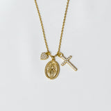 COLLAR VIRGEN DE GUADALUPE XL CHARM GOLD