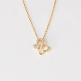 COLLAR MARIPOSA HEART GOLD