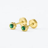ARETE FLORECITA 2MM ORO 18K