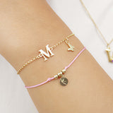PULSERA LETTER MARIPOSA