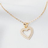 COLLAR CORAZÓN DOBLE GOLD
