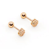 ARETE ROSA STUD MINI GOLD REVERSIBLE