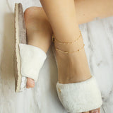 PANTUFLAS STRAP PERLA