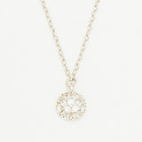COLLAR MEDIA BOLA SOLITARIA SILVER