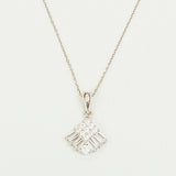 COLLAR ABANICO BAGUETTE SILVER
