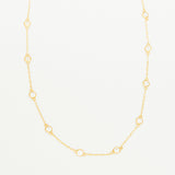 COLLAR RAINBOW BLANCO GOLD