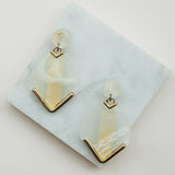 Arete Rombo Semi Transparente - Nathalie Bird