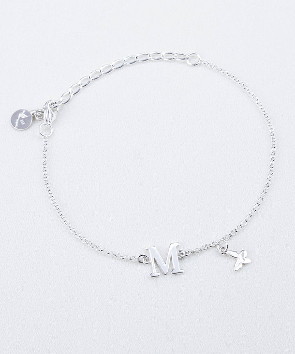 PULSERA LETTER MARIPOSA