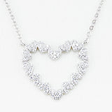 COLLAR FULL HEART SILVER