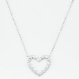 COLLAR FULL HEART SILVER