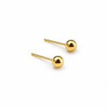 ARETE ABRIDOR DE BOLITA 3 MM - 3.5 MM EN ORO 18K PARA RECIEN NACIDA