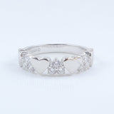 ANILLO MULTI CORAZON BRILLOS SILVER