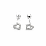 ARETE REVERSIBLE CORAZON CALADO SILVER