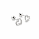 ARETE REVERSIBLE CORAZON CALADO SILVER