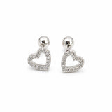 ARETE REVERSIBLE CORAZON CALADO SILVER