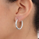 ARGOLLA DIAMANTADA SILVER