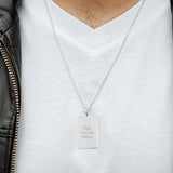 COLLAR PLACA MEDIUM CABALLERO