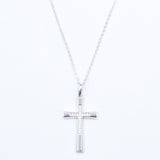 COLLAR CRUZ BRILLOS SILVER