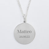 COLLAR PLACA CIRCULAR CLASSIC CABALLERO